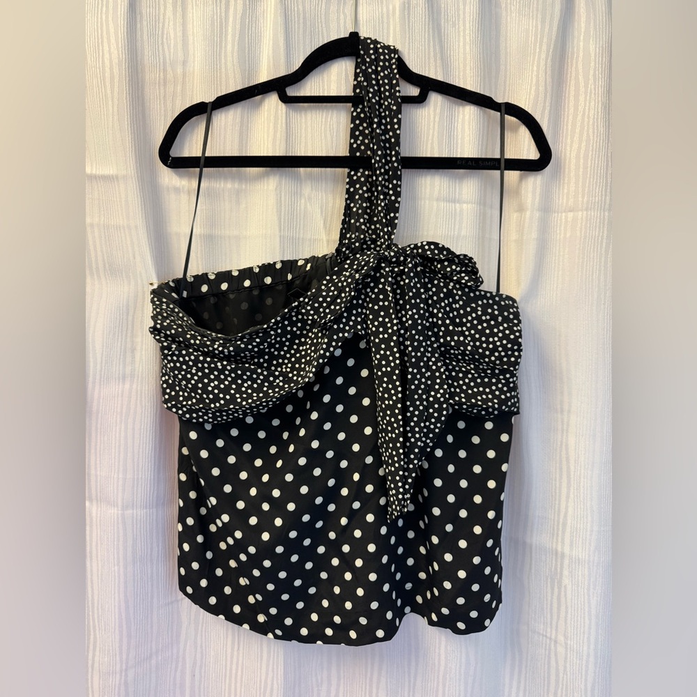 J. Crew Black and White Blouse Elegant Top